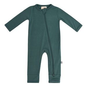 Kyte Baby Zippered Romper in Emerald